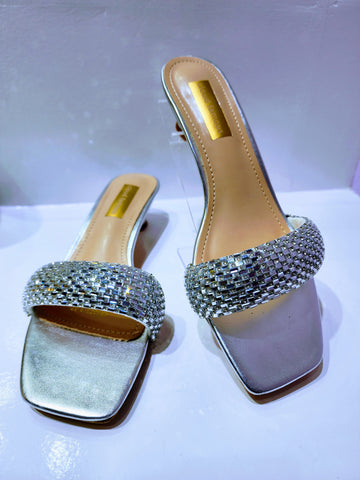 KATIE HEELS SILVER